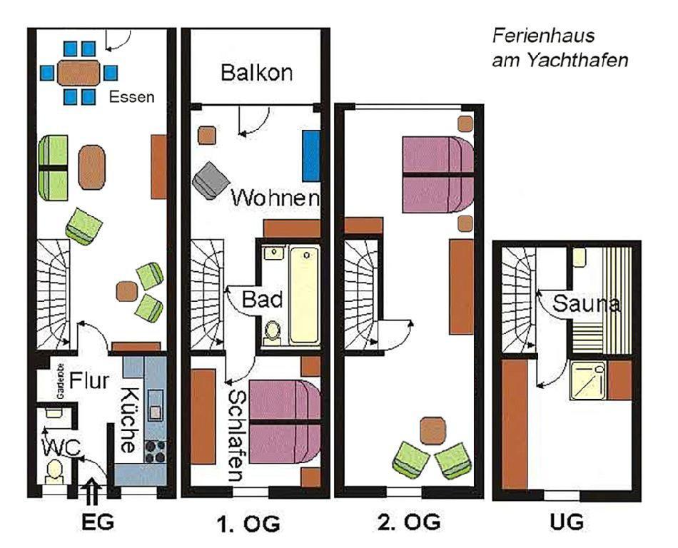 Ferienhaus Suedblick Am Yachthafen بريجا المظهر الخارجي الصورة